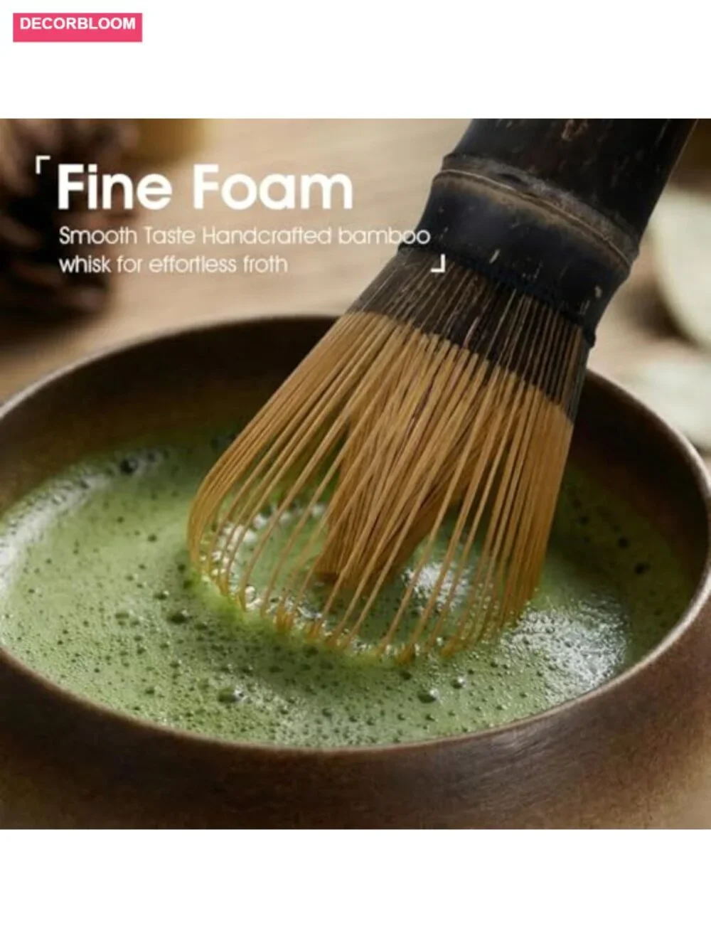 7-Piece Matcha Set with Bowl, 100-Prong Bamboo Whisk & Tea Mat